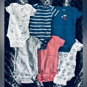 BRAND NEW  Carters 0-3 month little boy onesies